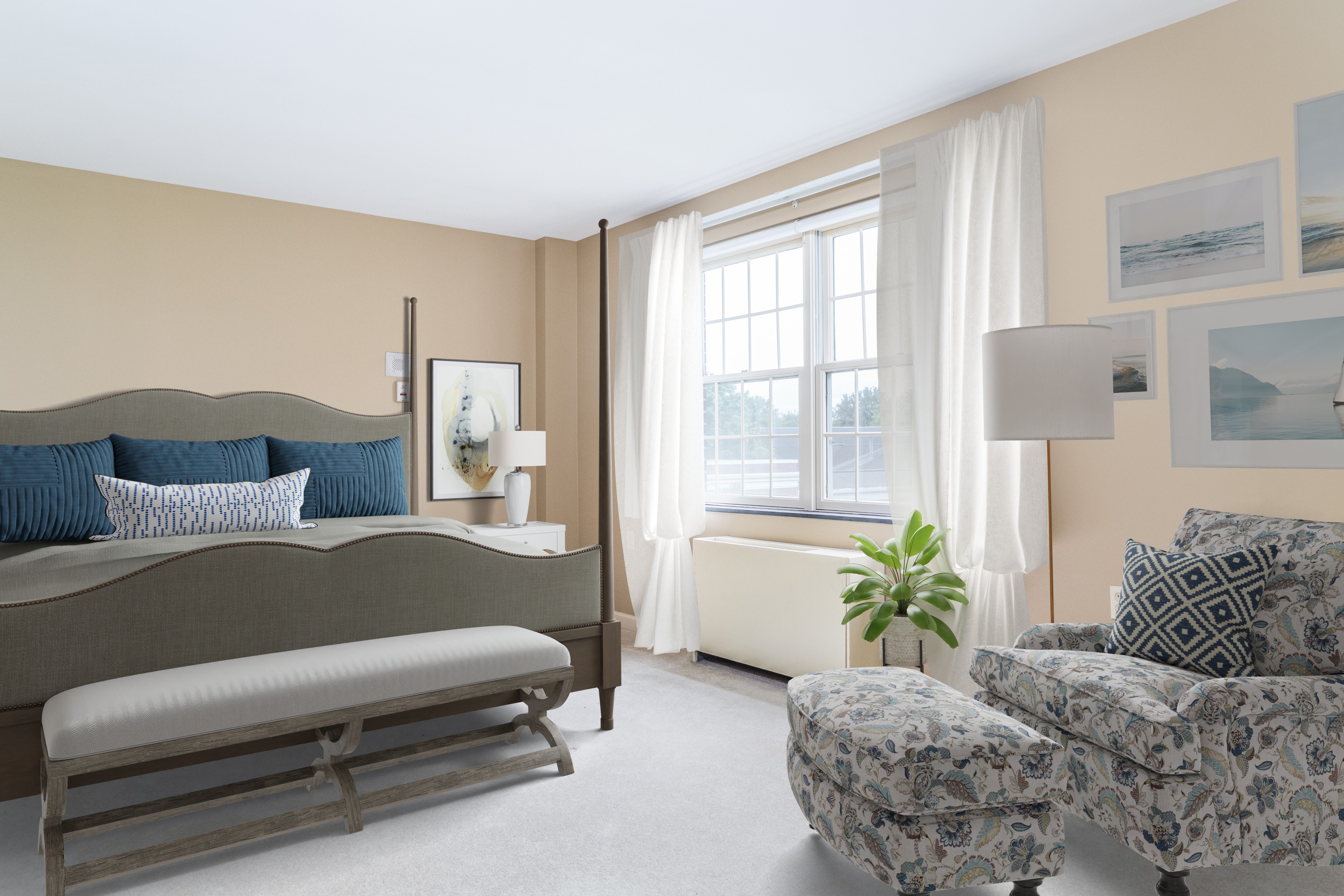 ILA 253 master bedroom staged